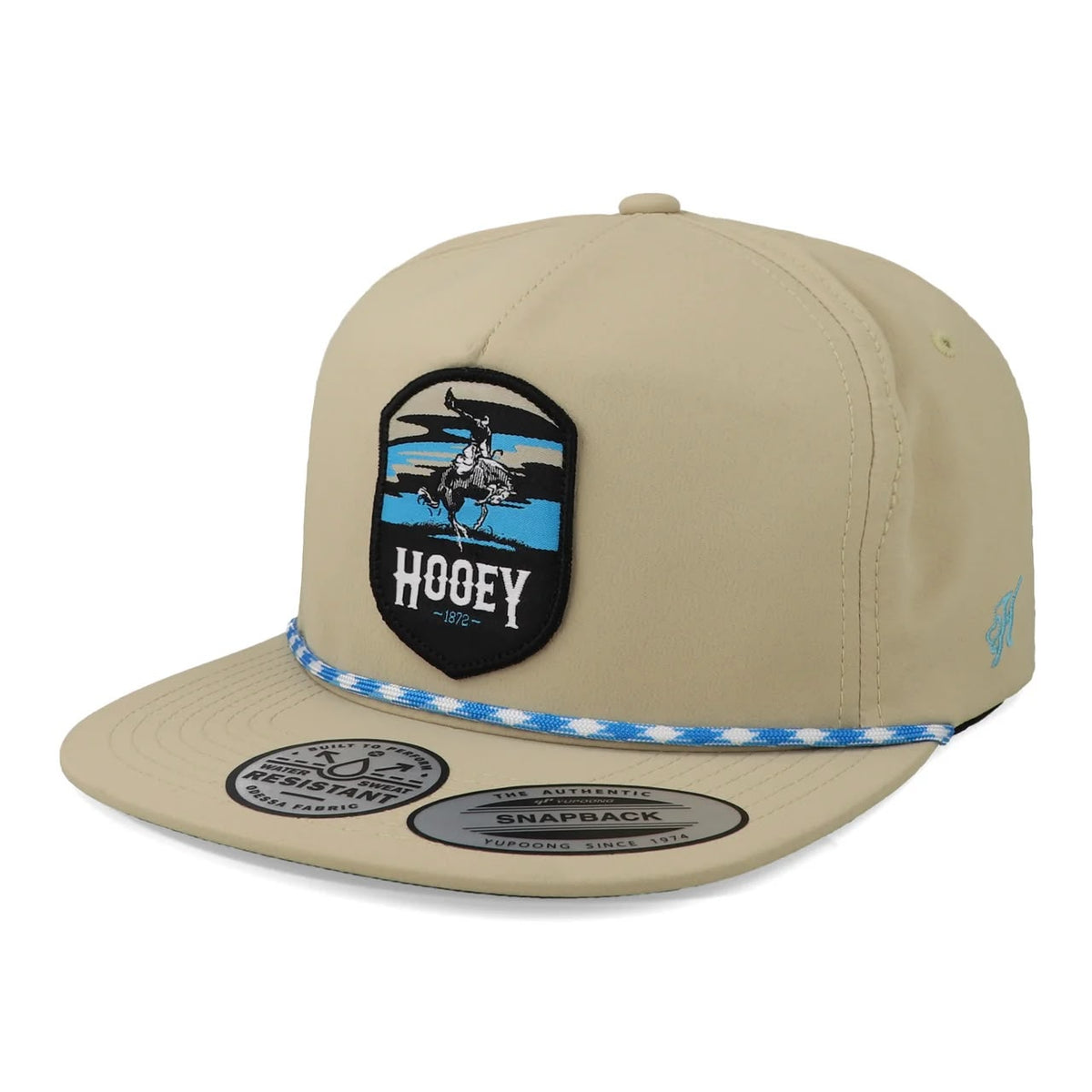 Gorra Hooey 5 Panel Mid-Profile Tan - Cheyenne - Water Resistant - Unitalla