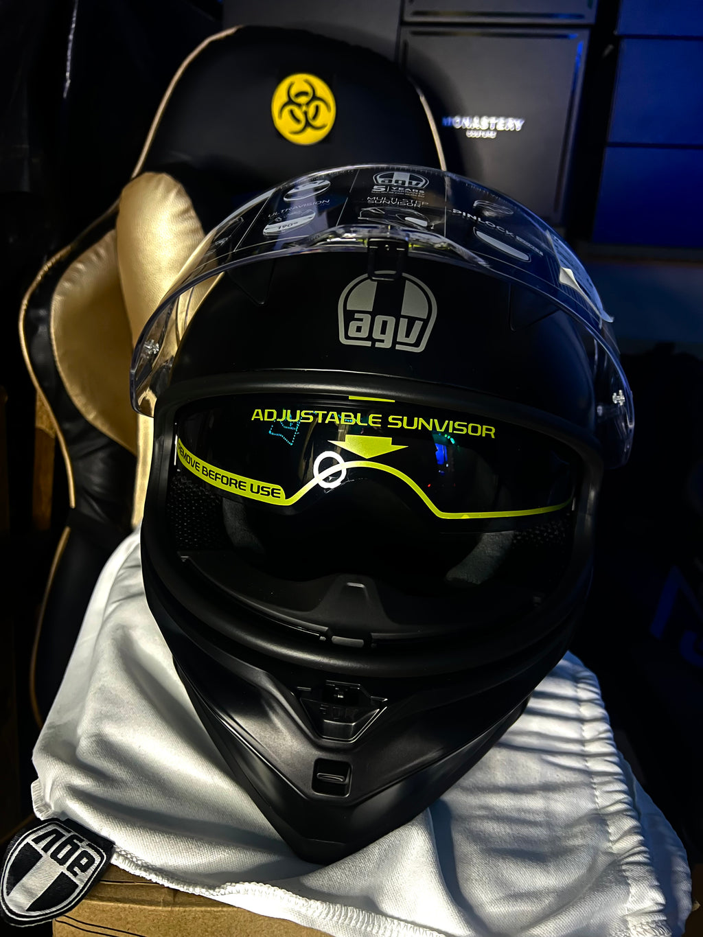 Casco AGV K7 Black Mate - Talla M - 100% Original - NADER SHOP