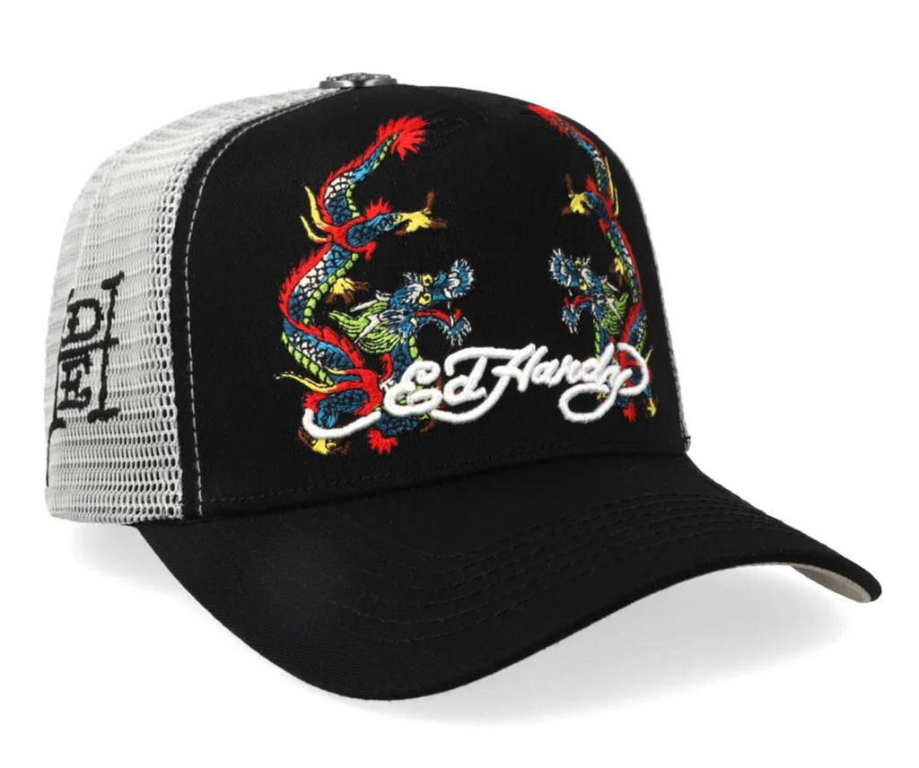 ED HARDY MIRROR DRAGONS BLACK / WHITE - ORIGINAL