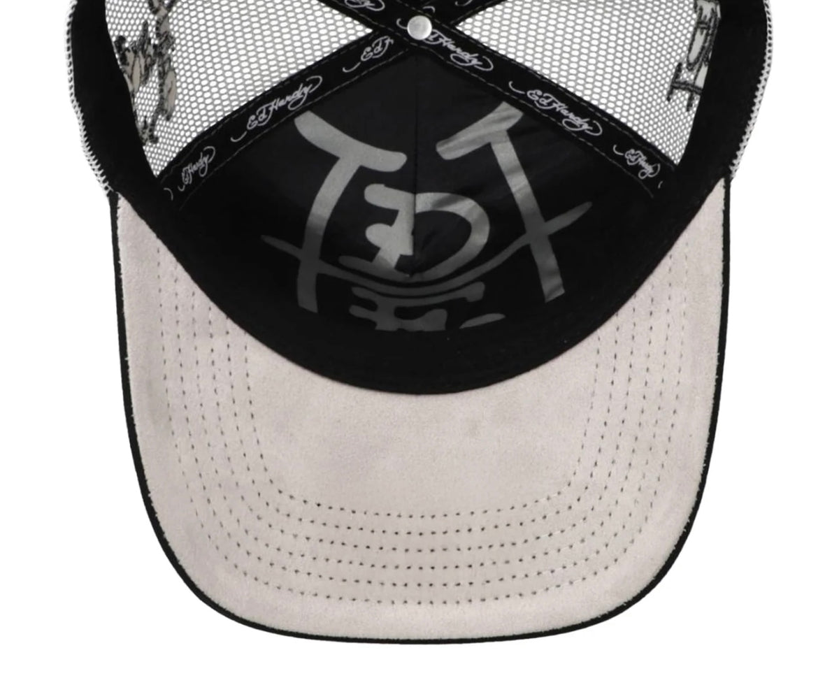 ED HARDY MIRROR DRAGONS BLACK / WHITE - ORIGINAL