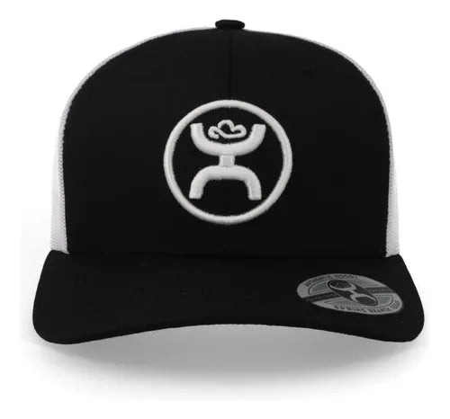 Gorra Hooey Classic 6 Panel Mid-Profile - Negro / Blanco - Unitalla