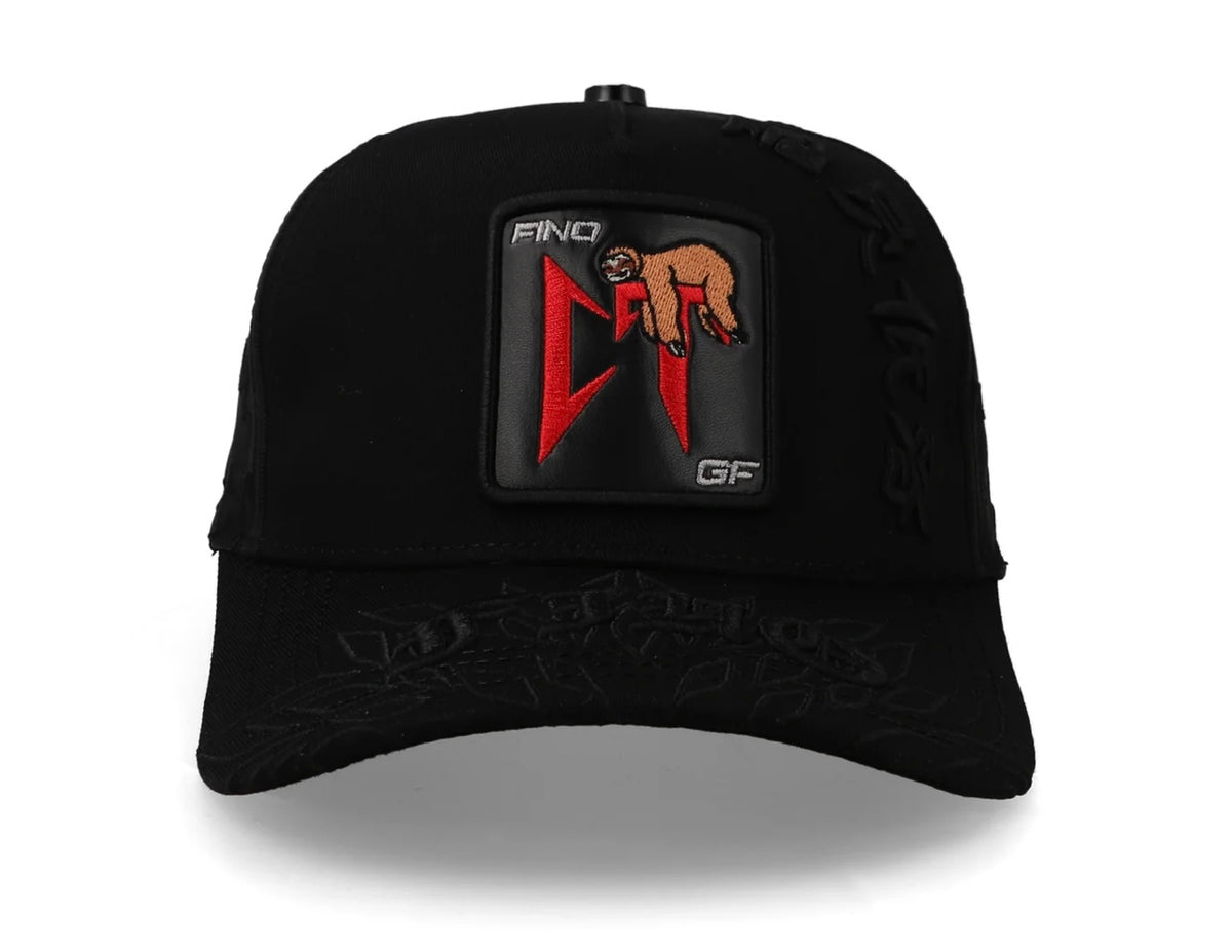Gorra Fino Tumbado Black Trucker GF 018 Negro - Original con Llavero