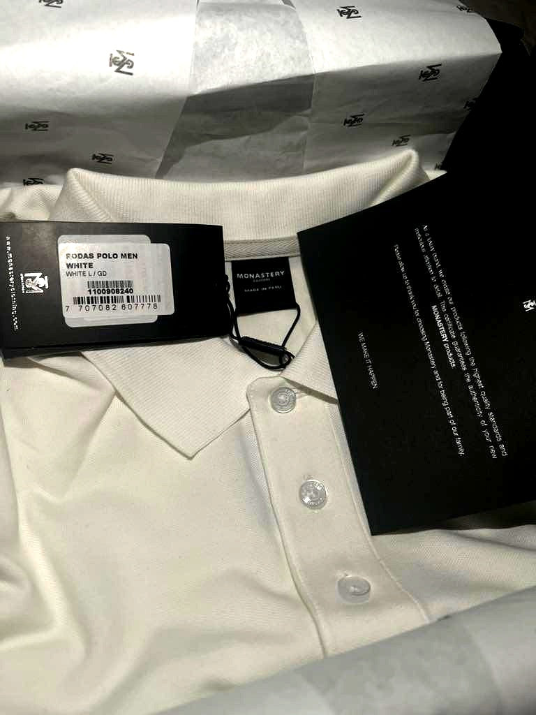 Polo Monastery Rodas Men White Talla L - Agotada en Tienda Oficial - Full Box